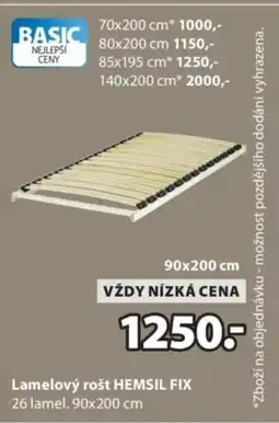 JYSK Lamelový rošt HEMSIL FIX nabídka