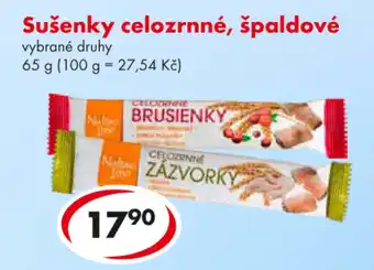 Sušenky celozrnné, špaldové