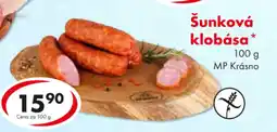 CBA Šunková klobása nabídka