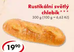 CBA Rustikální světlý chlebík nabídka