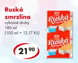 CBA Ruská zmrzlina nabídka