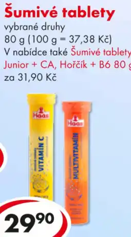 CBA Šumivé tablety nabídka