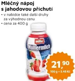 Můjobchod Mléčný nápoj s jahodovou příchutí nabídka