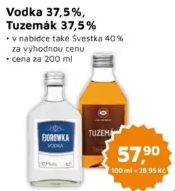 Můjobchod Vodka 37,5%, Tuzemák 37,5% nabídka