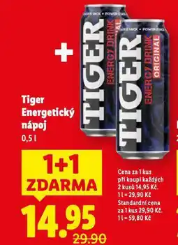 Lidl Tiger energy drink nabídka