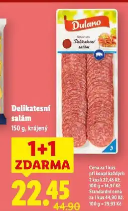 Lidl Delikatesní salám nabídka