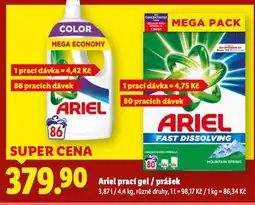 Lidl Ariel prací gel nabídka
