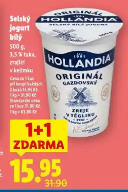 Lidl Selský jogurt bílý nabídka
