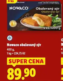 Lidl Nowaco obalovaný sýr nabídka