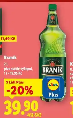 Lidl Pivo braník nabídka