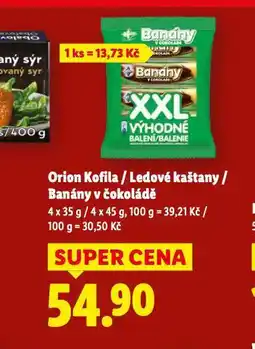 Lidl Banány v čokoládě nabídka