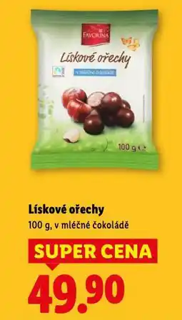 Lidl Lískové ořechy v čokoládě nabídka