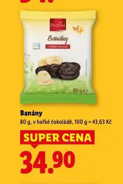 Lidl Banány v čokoládě nabídka