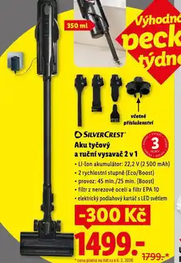 Lidl Aku tyčový a ruční vysavač nabídka