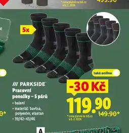 Lidl Pracovní ponožky nabídka