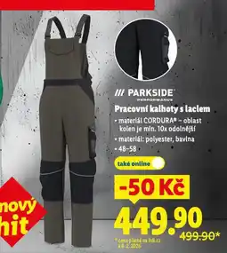 Lidl Pracovní kalhoty s laclem nabídka