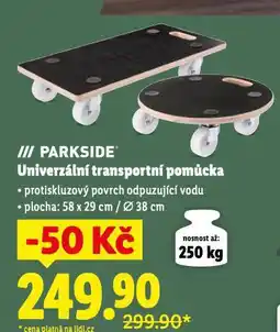 Lidl Parkside univerzální transportní pomůcka nabídka