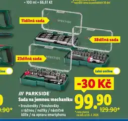 Lidl Parkside sada na jemnou mechaniku nabídka