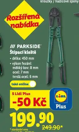 Lidl Parkside štípací kleště nabídka