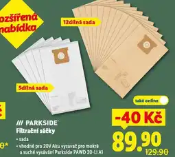 Lidl Parkside filtrační sáčky nabídka