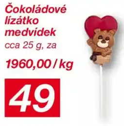 Kik Čokoládové lízátko medvídek nabídka