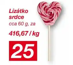 Kik Lízátko srdce nabídka