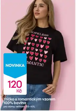 Pepco Tričko s romantickým vzorem 100% bavlna nabídka