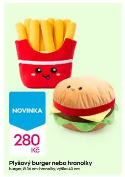 Pepco Plyšový burger nebo hranolky nabídka