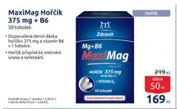 Benu MaxiMag Hořčík 375 mg + B6 nabídka