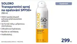 Benu SOLERO Transparentní sprej na opalování SPF50+ nabídka