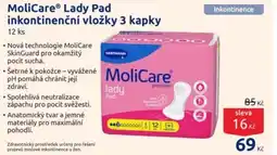 Benu MoliCare® Lady Pad inkontinenční vložky 3 kapky nabídka