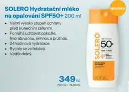 Benu SOLERO Hydratační mléko na opalování SPF50+ nabídka