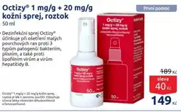 Benu OctizyⓇ 1 mg/g + 20 mg/g kožní sprej, roztok nabídka