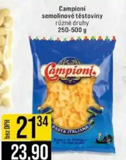 Jip Campioni semolinové těstoviny nabídka