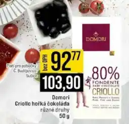 Jip Domori Criollo hořká čokoláda nabídka