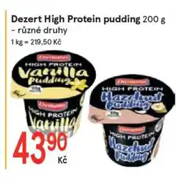Žabka Dezert High Protein pudding nabídka