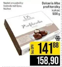 Jip Dolceria Alba profiterolky nabídka