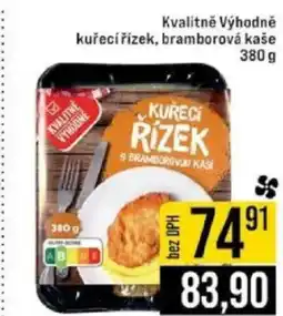 Jip Kvalitně Výhodně kuřecí řízek, bramborová kaše nabídka