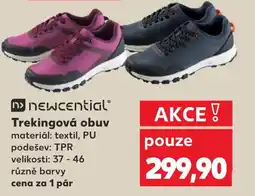 Kaufland Newcential trekingová obuv nabídka