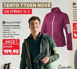 Kaufland Newcential fleecová bunda nabídka