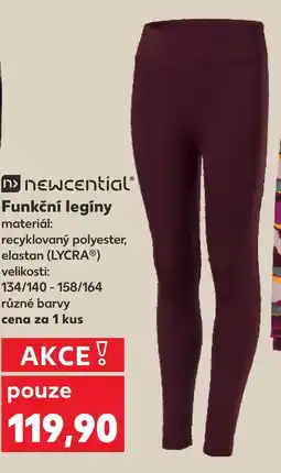 Kaufland Newcential funkční legíny nabídka