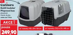 Kaufland Carinura Kočičí toaleta/ Přepravní box nabídka