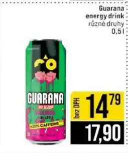Jip Guarana energy drink nabídka
