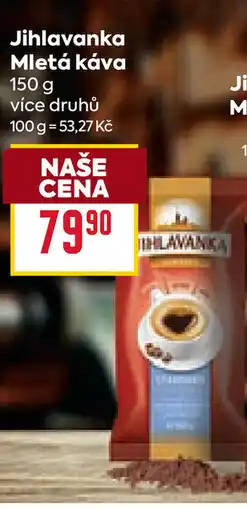Billa Jihlavanka Mletá káva nabídka