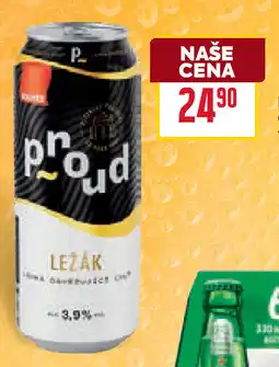 Billa Proud ležák plech nabídka