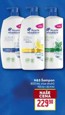 Billa H&S Šampon nabídka