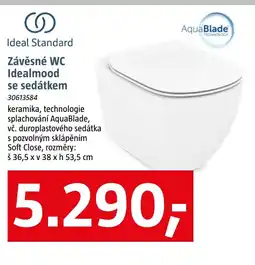 Bauhaus Ideal Standard Závěsné WC Idealmood se sedátkem nabídka