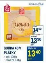 Makro Gouda 48% plátky nabídka