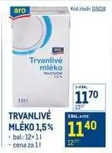 Makro Trvanlivé mléko 1,5 nabídka