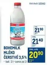 Makro BOHEMILK MLÉKO ČERSTVÉ 3,5% nabídka